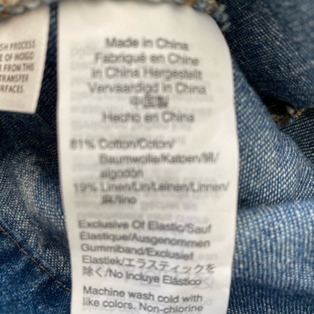Madewell Denim Convertible Tie-Back Alberta Wash - Picture 7 of 10